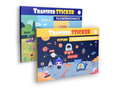 Flowermonaco transfer sticker